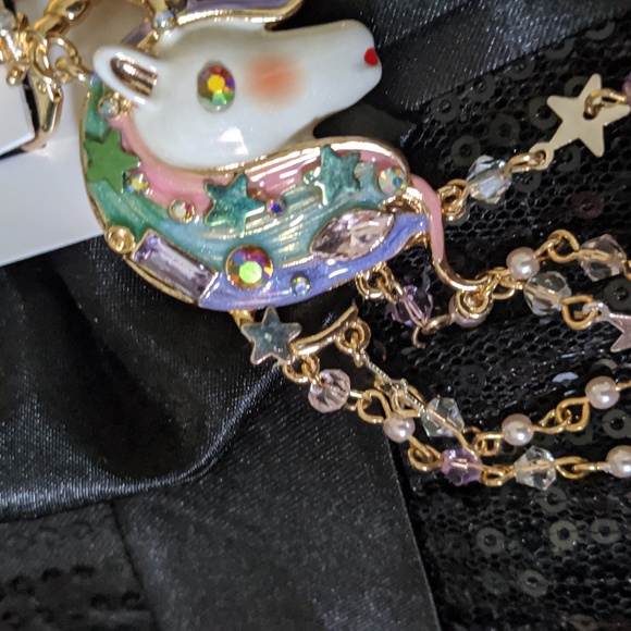 Betsey Johnson Unicorn Earrings - NWT - Picture 2 of 4